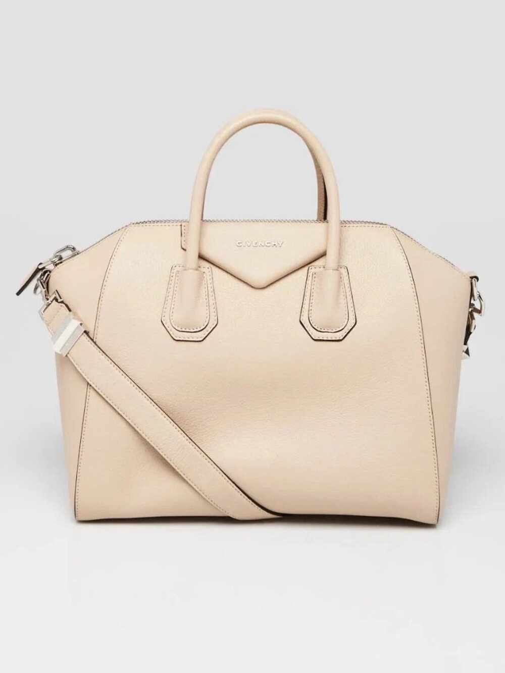 Givenchy Beige Sugar Goatskin Leather Medium Antigona Bag